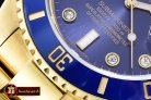Rolex Submariner 116618 Diam YG/YG Blue BP V2 SP Asia 3135