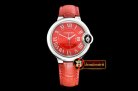 Cartier Balon Bleu Midsize 33mm SS/LE Red MY9015 Mod
