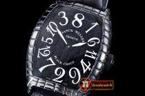 Replica Franck Muller FM Crazy Hours Jumbo Blk/Wht CER/LE Colors