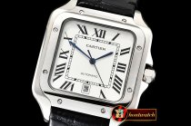Cartier Santos De Cartier 2018 Mens SS/LE (Blk) Wht Miyota