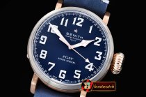 Replica Zenith Type 20 Extra Westime Edn RG/TI/LE Blue V6F A2824