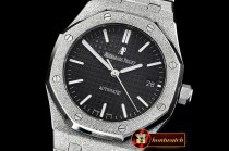 Audemars Piguet Royal Oak 37mm Frosted SS/SS Black JHF MY9015