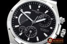 Vach. Constantine Overseas Dual Time Power Reserve SS/RU Blk TWA A1222