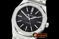 Audemars Piguet Royal Oak 15400 SS/SS Black JF V5 MY9015 Mod 3120