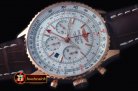 BSW0286A - Navitimer GMT RG/LE White A-7750