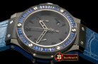 HUB0323E - Big Bang Pearl/ Sq D-Blue Ruby All Black A-7750