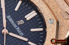 Audemars Piguet Royal Oak 15400 Frosted RG/RG Blue Asia 21J Mod 3120