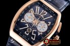 Franck Muller Vanguard Chronograph 44mm RG/LE/RU Blue Asia 7750