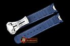 Omega Light Blue Rubber Strap for 2018 Aqua Terra 41mm