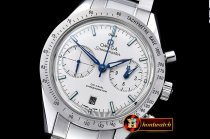 Omega Speedmaster Chronograph SS/SS Wht JHF A7750 Mod 9300
