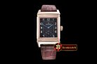 JAEGER LE COULTRE JL Reverso Automatic RG/LE Black/Num Asia 2824