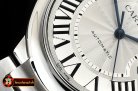 Cartier Balon Bleu Mens 42mm SS/SS White MY9015 Mod