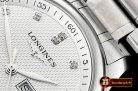 Longines Master Collection DayDate SS/SS LGF White/Diams A2836