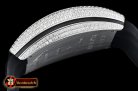 Franck Muller Vanguard Mens V45 Glacier Diams SS/LE/RU Blk ABF A2824