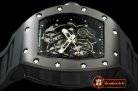 RM076F - RM055 Bubba Watson Tourbillon CER/PVD/RU Custom Skeleto