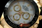 Replica Rolex Daytona 116528 YG/YG White Stk A-7750 Sec@6