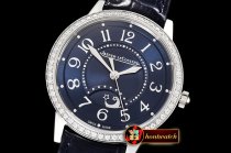 JAEGER LE COULTRE Master Ultra Thin Moon Ladies SS/LE Blue ZF MY9015 Mod
