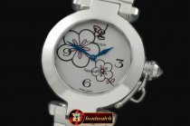 CAR0314D - Pasha Ladies SS/SS White Swiss Ronde Quartz