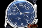 IWC Portugieser Annual Cal IW503502 SS/LE Blue ZF A52850
