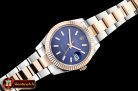 Rolex Datejust DJ2 41mm Oyt Flt RG/SS Blue/Stk BP Asia 2813