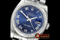 Rolex Datejust Man DJ 36mm Jub Fluted 904L SS/SS Blue Roman ARF A3135