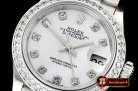 Rolex DateJust Ladies 28mm Pres Dm SS/SS Wht/Dm D BP A2671