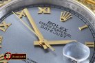 R2DJ0195M - SS/YG Oyster L-Blue Roman Asian 2813