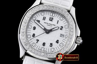 Replica Patek Philippe Aquanaut Ladies 5067A Diams Bez SS/RU Whi