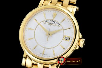PP0208B - 5153 Calatrava YG/YG White Asia 2824 Mod