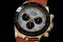 Replica Rolex Daytona 116528 YG/LE Wht Num A-7750 Sec@6