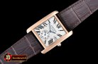 Replica Cartier Tank MC 1904 RG/LE White JF Asia 23J