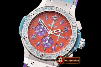 Hublot Big Bang Pop Art 38mm SS/LE Orange/Blue Bez OS20 Qtz