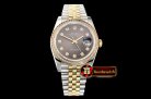 Rolex DateJust 36mm Jub Diams YG/SS Grey/Diams BP A2813
