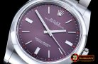 Rolex Oyster Pert. 39mm 114300 SS/SS Red Grape JF A3132 Mod