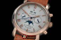 VC076 - Malte Perpetual Calender RG/LE White Asian 2813
