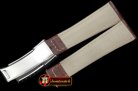 Replica Rolex Brown Croc Strap SS 20/16/ New Insignia Deployant