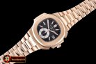 PP0199B - 5980 Nautilis Chrono RG/RG Black BP A-7750
