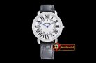 Replica Cartier Ronde Louis Cartier No Date SS/LE Diams White As