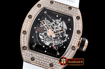 Richard Mille RM035-02 Americas Diams RG/RU Wht Skele KVF MY8215 Mod