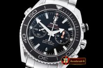 Omega Planet Ocean 45mm Chrono SS/SS Blk BP A7750 Mod9300