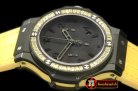 HUB0323B - Big Bang Pearl/ Sq Yellow Ruby All Black A-7750