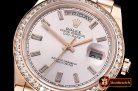 Rolex DayDate 40mm Diam RG/RG Rose Gold Baug. Diam BP A2836