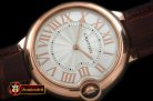 CAR0332C - Ballon De Cartier Mid RG/LE White Roman Miyota