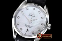 OMG0462G - Aqua Terra 38mm SS/LE Wht MOP JHF A2836 Mod8501