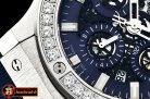 Hublot Big Bang Evolution DIAM/SS/RU Blue Skele A7750 Mod