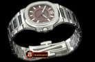 PP0179D - Nautilus 7010 Midsize 32mm SS Brown Diams - Swiss Qtz