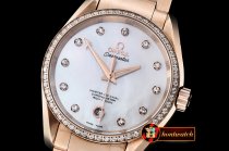OMG0462B - Aqua Terra 38mm RG/RG Wht MOP Diam Bez JHF A2836 Mod8