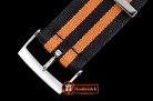 Rolex Black/Orange 22mm Top Quality Nylon Strap