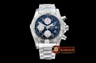 Breitling Avenger II Chronograph 43mm SS/SS Blue GF A7750