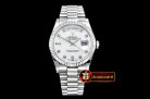 Rolex Daydate 36mm Flt SS/SS White MOP Diam BP Swiss 2836
